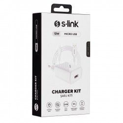 S-LINK SL-EC40M 2.4A MICRO KABLOLU EV SARJI 