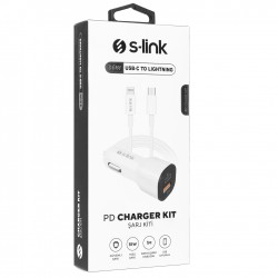 S-LINK SL-EC35PD LIGHTNING 3.4A TYPE-C UCLU SARJ 