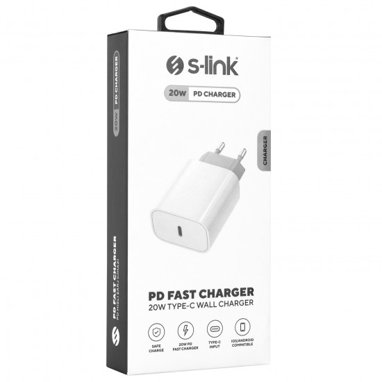 S-LINK SL-EC62 20W PD3.0 QC4.0 USB C HIZLI EV SAR