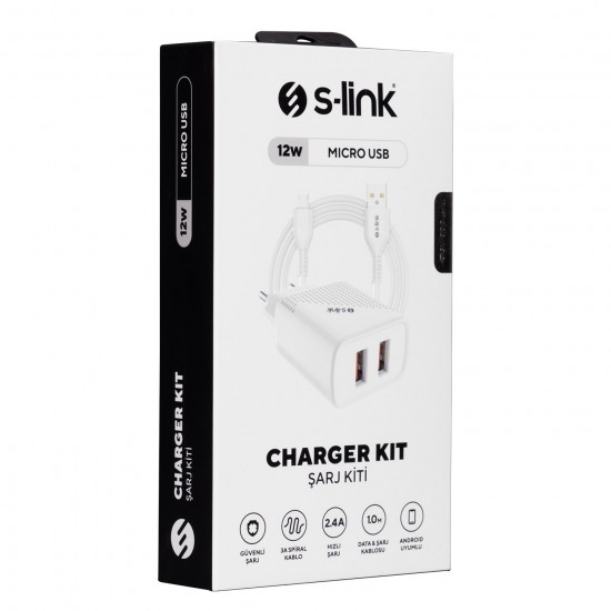 S-LINK SL-EC50M 2.4A MICRO USB SEYAHAT SARJI 