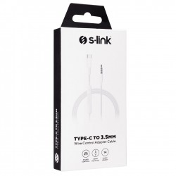 S-LINK SL-TA60 1M 3.5MM TO TYPEC SES KABLOSU 