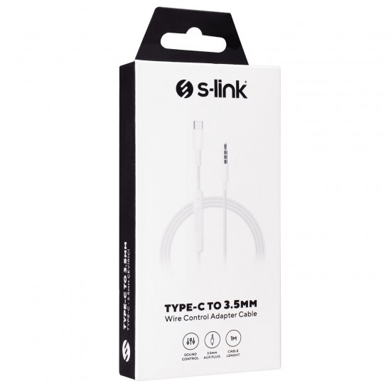 S-LINK SL-TA60 1M 3.5MM TO TYPEC SES KABLOSU 