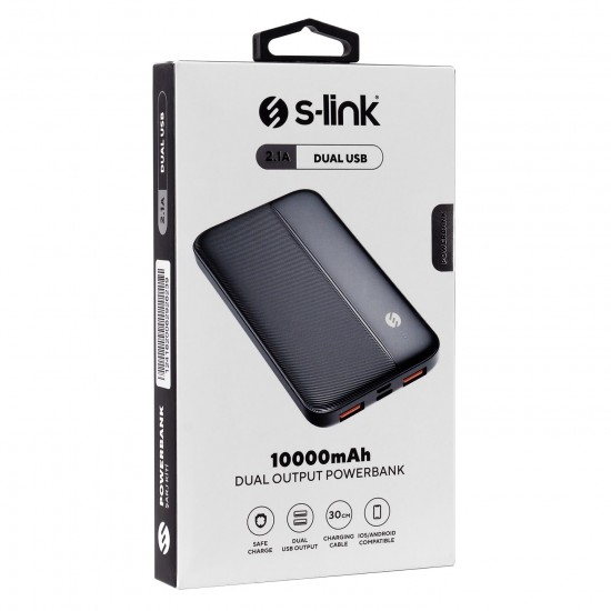 S-LINK IP-G10N BLACK 10000AH POWERBANK 