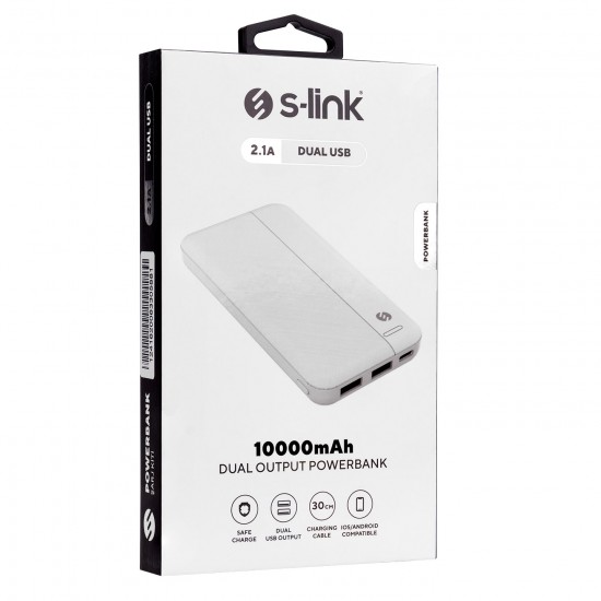 S-LINK IP-G10N WHITE 10000AH POWERBANK 