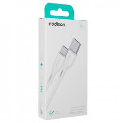 ADDISON ADS-C406 TYPE-C BEYAZ DATA KABLO