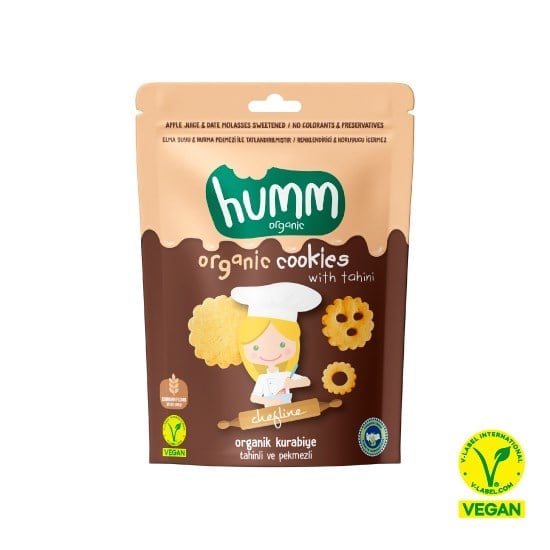 HUMM ORGANIK VEGAN TAHINLI VE PEKMEZLI KURABIYE