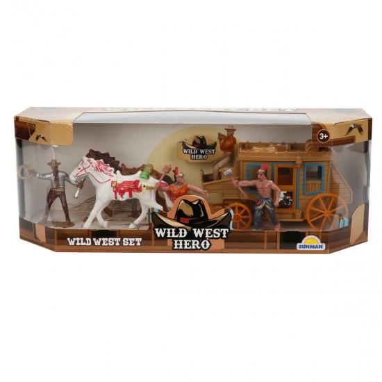SUNMAN KOVBOY OYUN SET KIZILDERILI AT ARABALI 