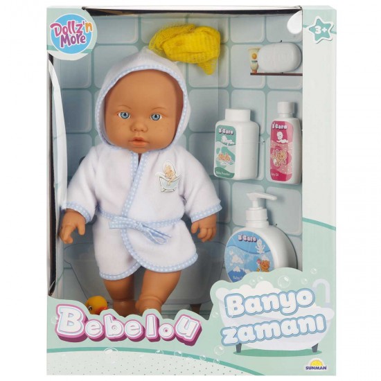 SUNMAN BEBEK SET BEBELOU BANYO SAATI 35CM AKS 