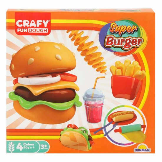 SUNMAN OYUN HAMUR SET SUPER BURGER FAST FOOD 