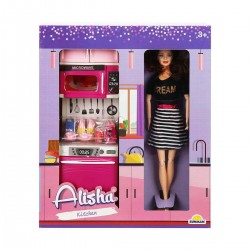 SUNMAN ALISHA VE MUTFAK OYUN SETI BUZ/LAV/CAM/FIR 