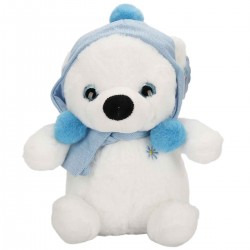 SUNMAN PELUS KUTUP AYI SAPKALI ATKILI 30CM