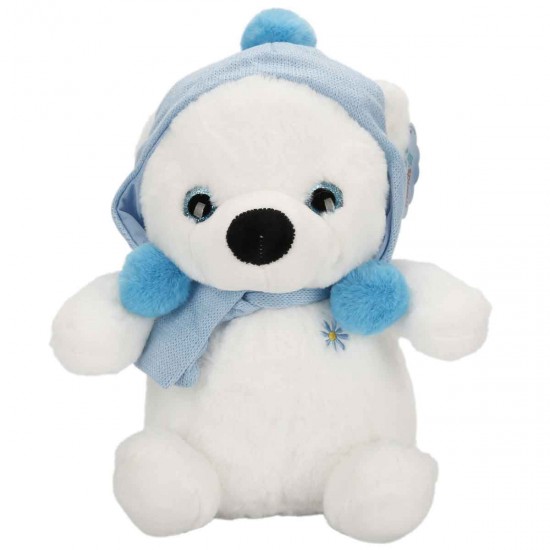 SUNMAN PELUS KUTUP AYI SAPKALI ATKILI 30CM