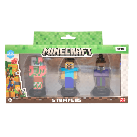 NECO MINECRAFT 3D FIGUR STAMPERS 3LU SET